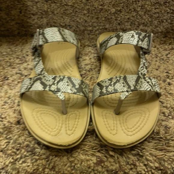 Crocs Snakeskin Sandals - Picture 1 of 1